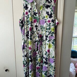 Nina Leonard NWT V-neck collared maxi dress - Stunning!